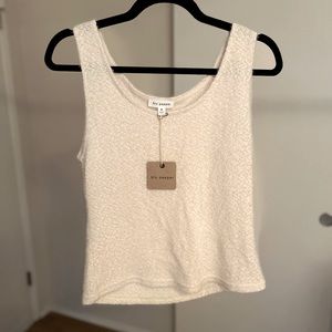 Blu Pepper fuzzy cream tank.